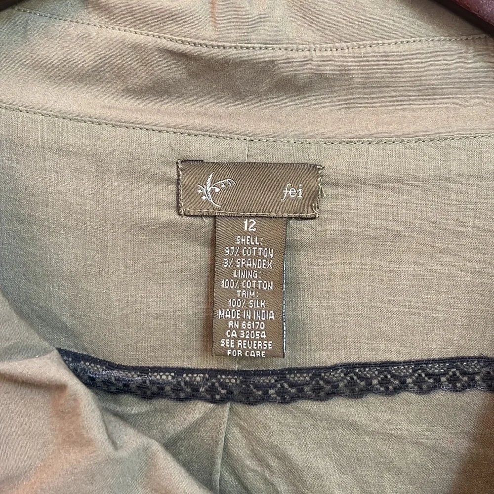 GUC Fei Anthropologie army green jacket. 12 - Picture 2 of 9